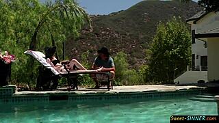 Mature stud slams babe hard. Her pussy takes every thrust.