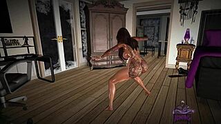 Home Alone Dancing Female Version with Big Ass and Tits!