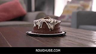 Roughuse - Teen 18+ Banged by Stepbro and Stepsis on Birthday!