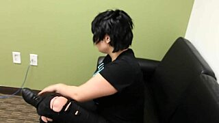 trinity casting interview with big tits brunette in relaxed setting