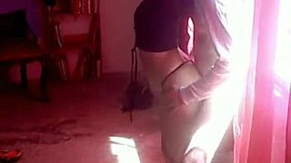 LATINA MILF FUCKED STANDING BY YOUNG STUD