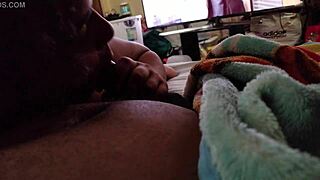 she gives me an early morning blowjob on my fat cock