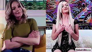 i watch my blonde stepteen masturbating and get so turned on