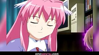 Fauna and Jordh are sharing Kosuke Kawakami's huge cock in this hentai scene