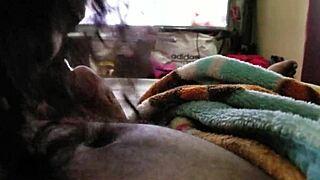 she gives me an early morning blowjob on my fat cock