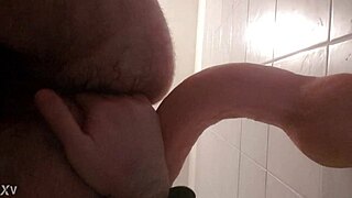 I fuck my ass with john holmes dildo while masturbating intensely