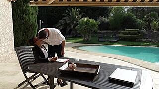 Wow, hardcore orgy with busty brunette laura!