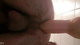 I fuck my ass with john holmes dildo while masturbating intensely