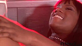 Feminge 4k - stunning lesbian orgy in the company owners house