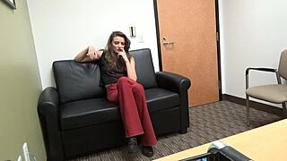 Rough casting interview on the sofa, Zelda says