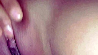 She Intensely Fingers Boyfriend's Pussy In Homemade Video