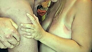 Pregnant milf sucks hard cock eagerly