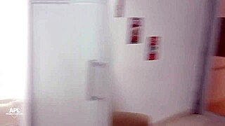 Homemade video of a brunette cousin deepthroating a reverse chubsticker, getting deepthroated and her pussy getting pounded