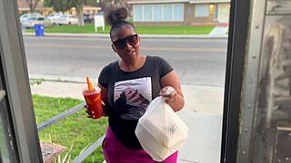 My uber eats driver recognized me and asked to be in my video