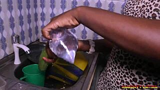 Naughty Latina Teen in Lingerie Masturbates with Dildo and Handjob