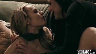 Angela White in a wild lesbian romp, oops!