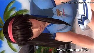 anime hentai dead or alive 5 with sexy ecchi hitomi in tennis skirt