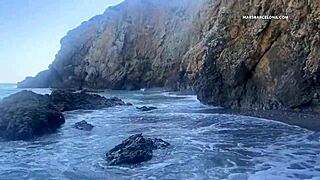 suck my cock on this gay beach