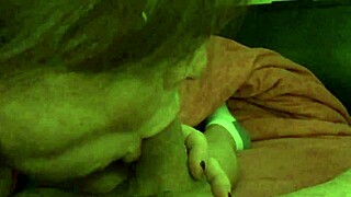 granny eagerly sucks big cock while moaning loudly