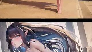 i collected these ai images of giantess hentai, huge boobs and tits in compilation, tall figures part 01 by giantshaf