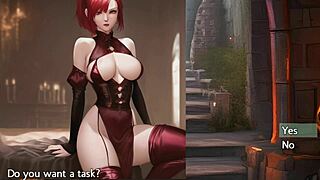 cherry's jerk off instructions in hentai game session 01