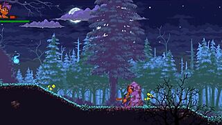 Kincaid hentai game: furry meeting a hairy werewolf in the wilderness