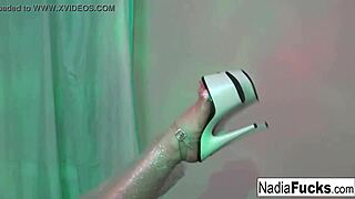 Can Hot Blonde Nadia White Escape Her Plastic Bondage Trap?