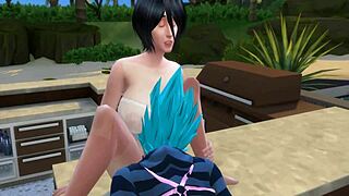 mikasa seduces vegeta and promises better sex than bulma