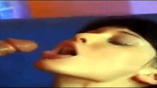 Intense blowjob leads to cumshot in clip 1.