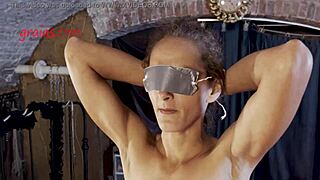 i'm blindfolded and gettin whipped so hard it hurts