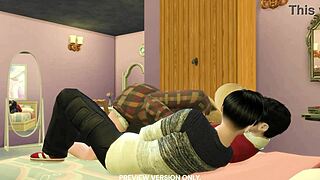 Sharing Friends With Ross Joey Rachel - 3D Hentai - Preview Version