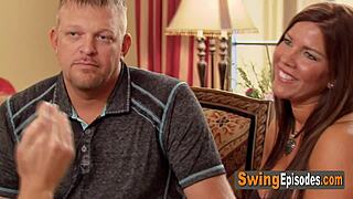 Are these swingers breaking rules before they fuck in an orgy?