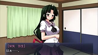 Yayoi Shibaya exposes pleasure in outdoor anime game.