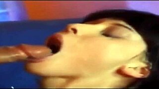 Intense blowjob leads to cumshot in clip 1.