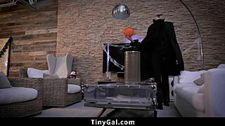 pigtail ginger teen 18+ getting banged by big dick on halloween - tiny 18+ gal