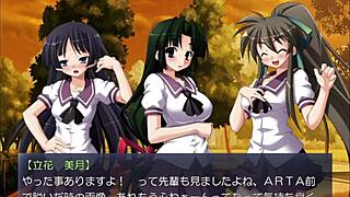 Yayoi Shibaya exposes pleasure in outdoor anime game.