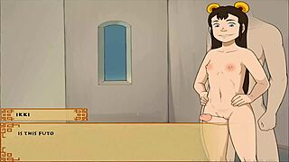 In the four elements trainer book 4 love, part 28, she gives a sloppy blowjob to her date.