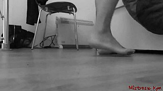 PERFECT FEET AND SOLES POV GROUND VIEW FOR FETISH WORSHIP