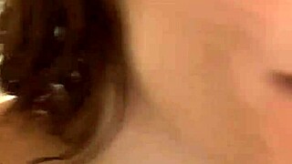 Sexy sasha rose with big tits gives intense blowjob to man!