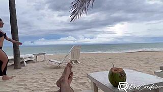 I Met A Stranger At The Beach, He Became My Friend, Took Me To His Hotel Room, Fucked Me Doggy Style And Came In My Pussy - Amateur - Drii Cordeiro