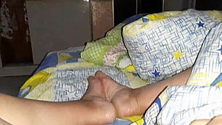 i caught my stepsister peeping while i jerk off and she masturbates to orgasm too