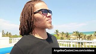 Yo, Cuban Angelina Castro gets banged hard on rooftop!