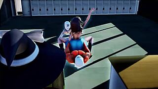 Mmd 3d teen gets surrounded by guys cumming on her face.