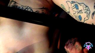 Goth Milf Feels Intense Pleasure In Cage Sucking Big Cock