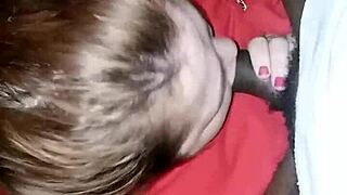 first time sucking this big dick, so sloppy and fun