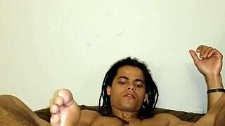 This solo video finds gay amateur getting a bit naughty with his feet