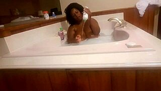 Marliese Morgan says, 'Watch me lather up my sexy ebony BBW body.'