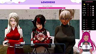 Vtuber Lewdneko Engages In Detailed Gameplay Of Harem Hotel Part 24