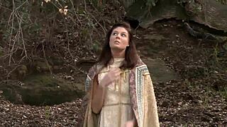 Girl Plays With Pussy Outside In Woods