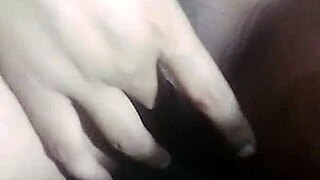 watch this ebony girl masturbating with anal play